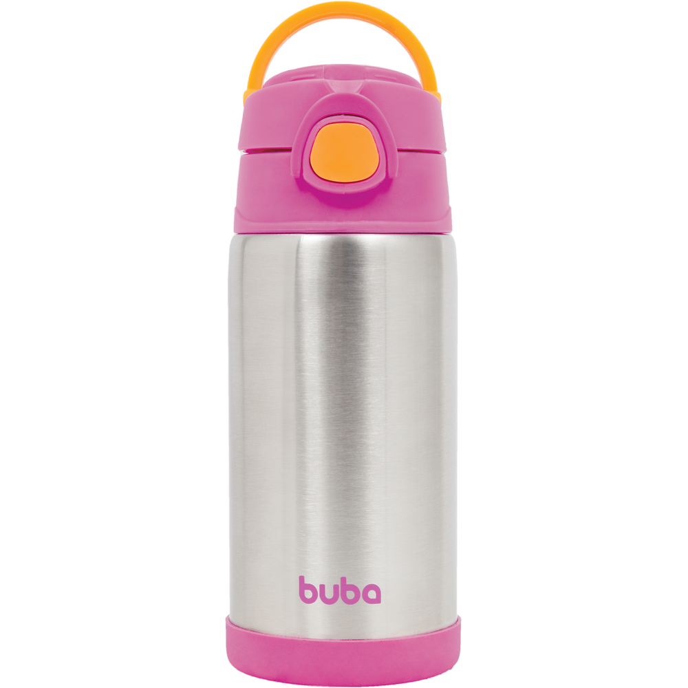 Garrafa Térmica Infantil Buba 400ml com Canudo – Aço Inox