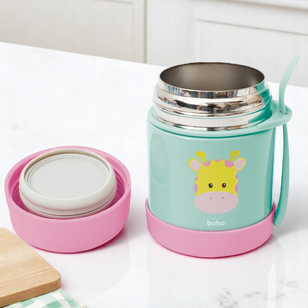 Pote Térmico Infantil Buba Girafa – 320ml com Colher