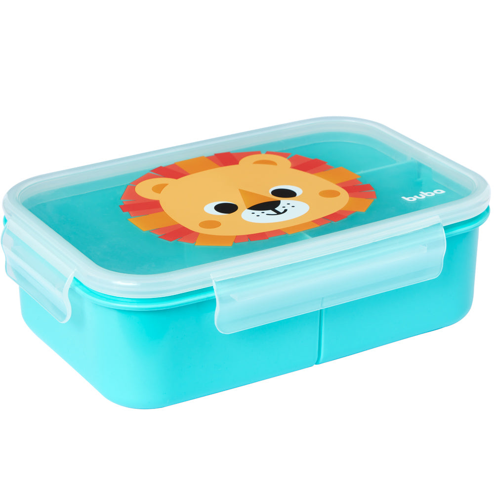Lancheira Infantil Buba Zoo – Leão com Trava Lateral