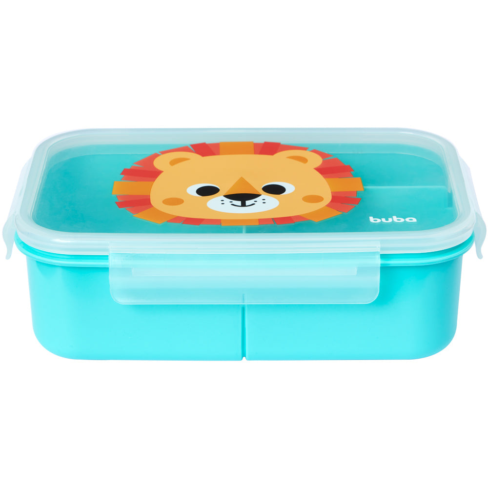 Lancheira Infantil Buba Zoo – Leão com Trava Lateral