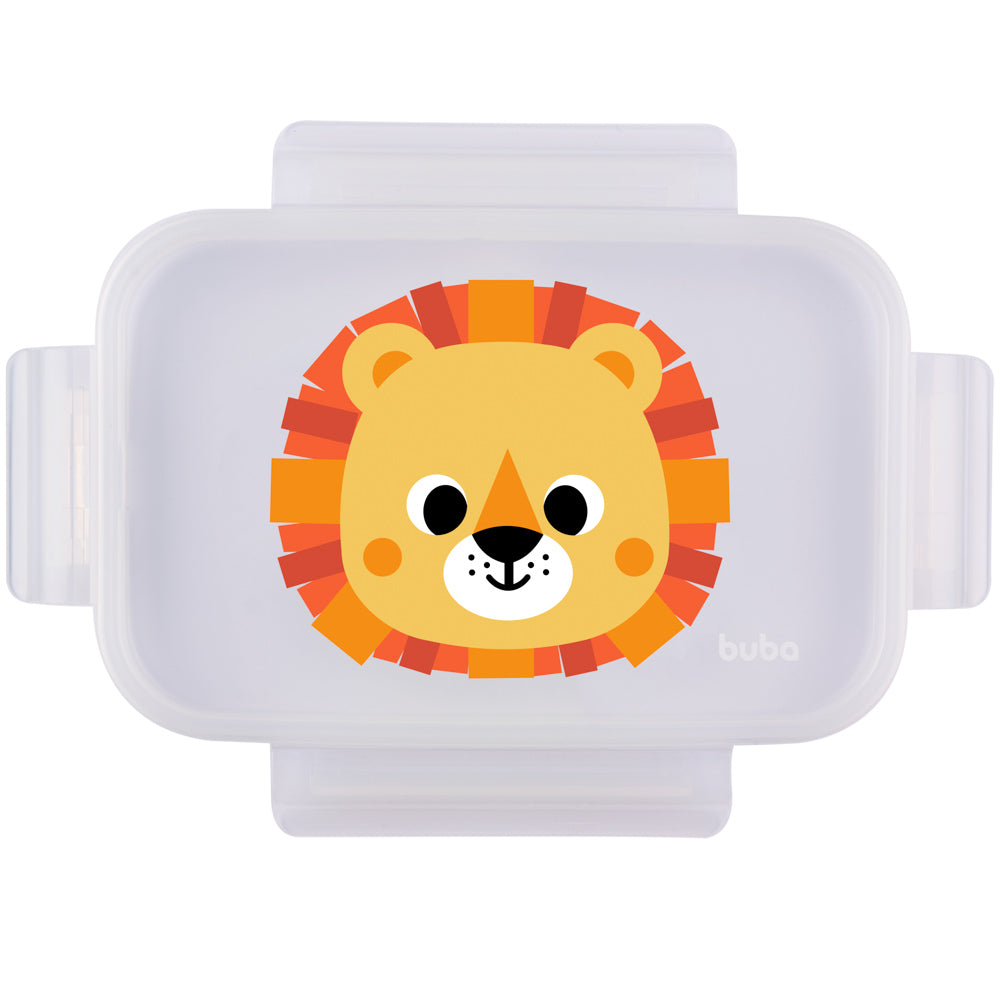 Lancheira Infantil Buba Zoo – Leão com Trava Lateral
