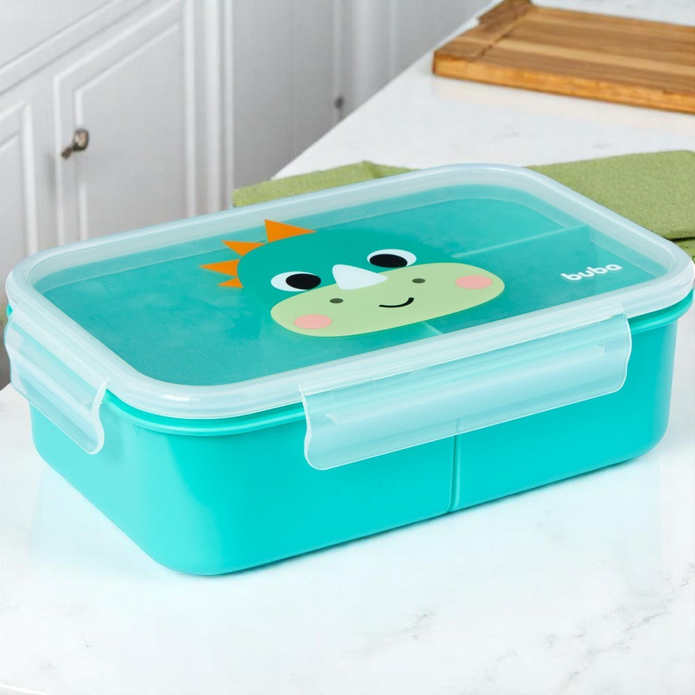 Lancheira Infantil Buba Elefante – Com Divisórias e Tampa Antivazamento