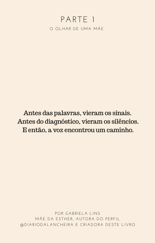 E-book - Minha voz foi sua – uma jornada real sobre apraxia de fala, diagnóstico e amor
