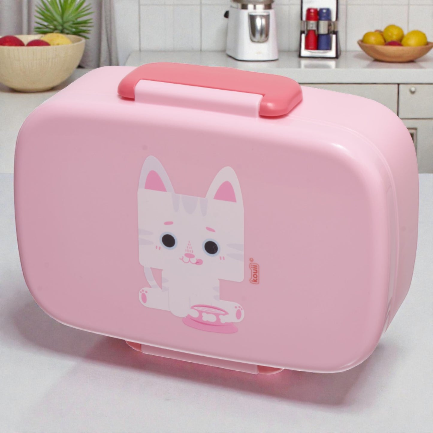 Lancheira Bento Box Infantil Kouii – 900ml | Com Divisórias e Talher | BPA Free