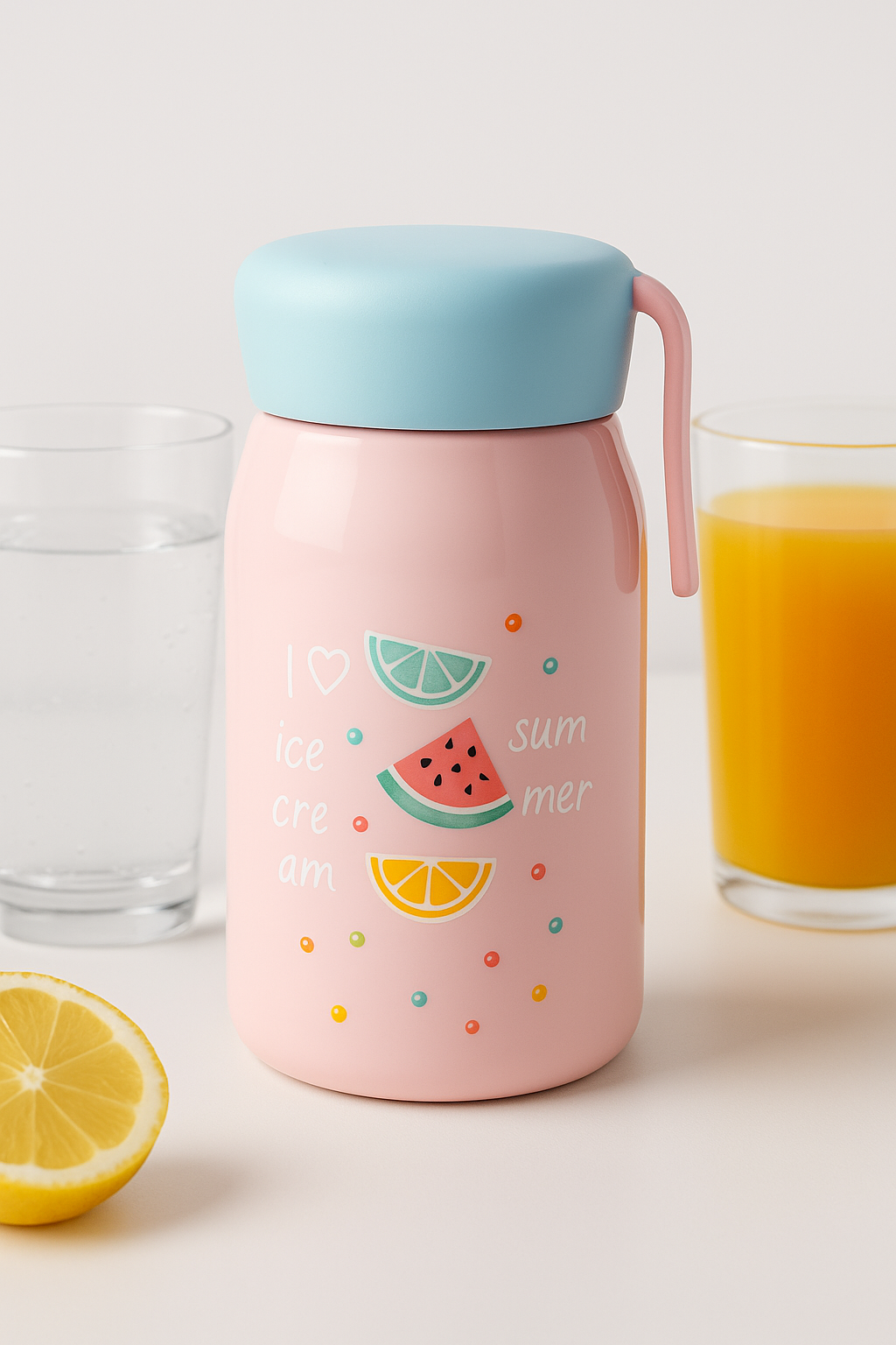 Garrafinha Térmica Infantil – Estampa Frutinhas (380ml)
