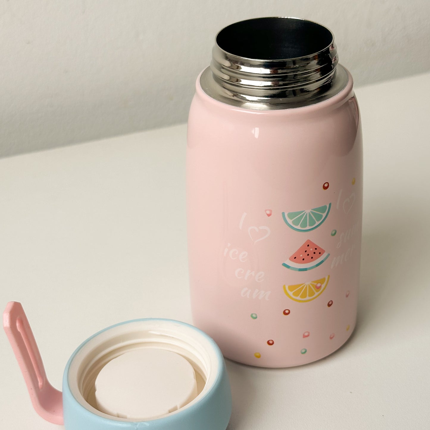 Garrafinha Térmica Infantil – Estampa Frutinhas (380ml)