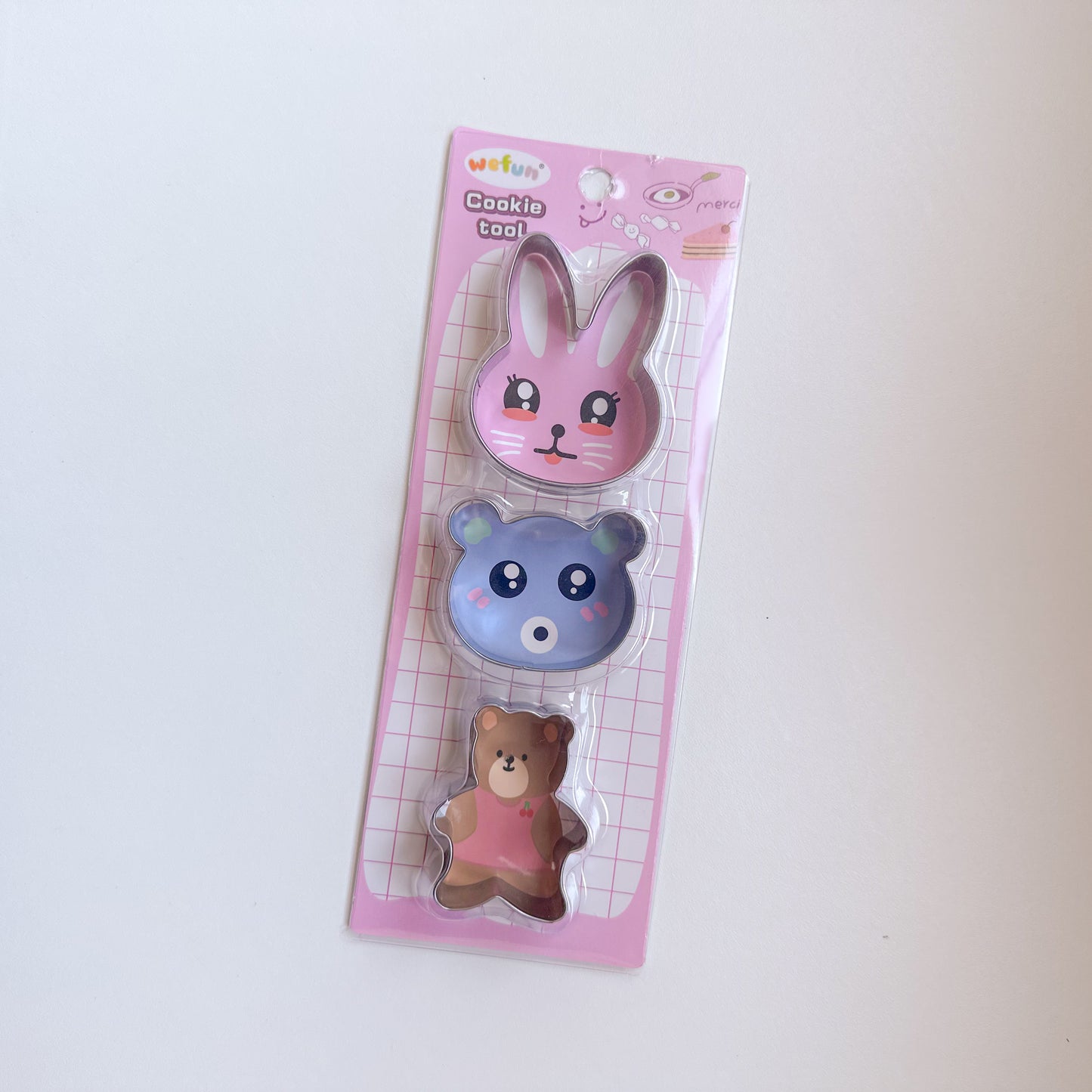 Cortador Inox Animais ou Flores (3 peças) - Wefun