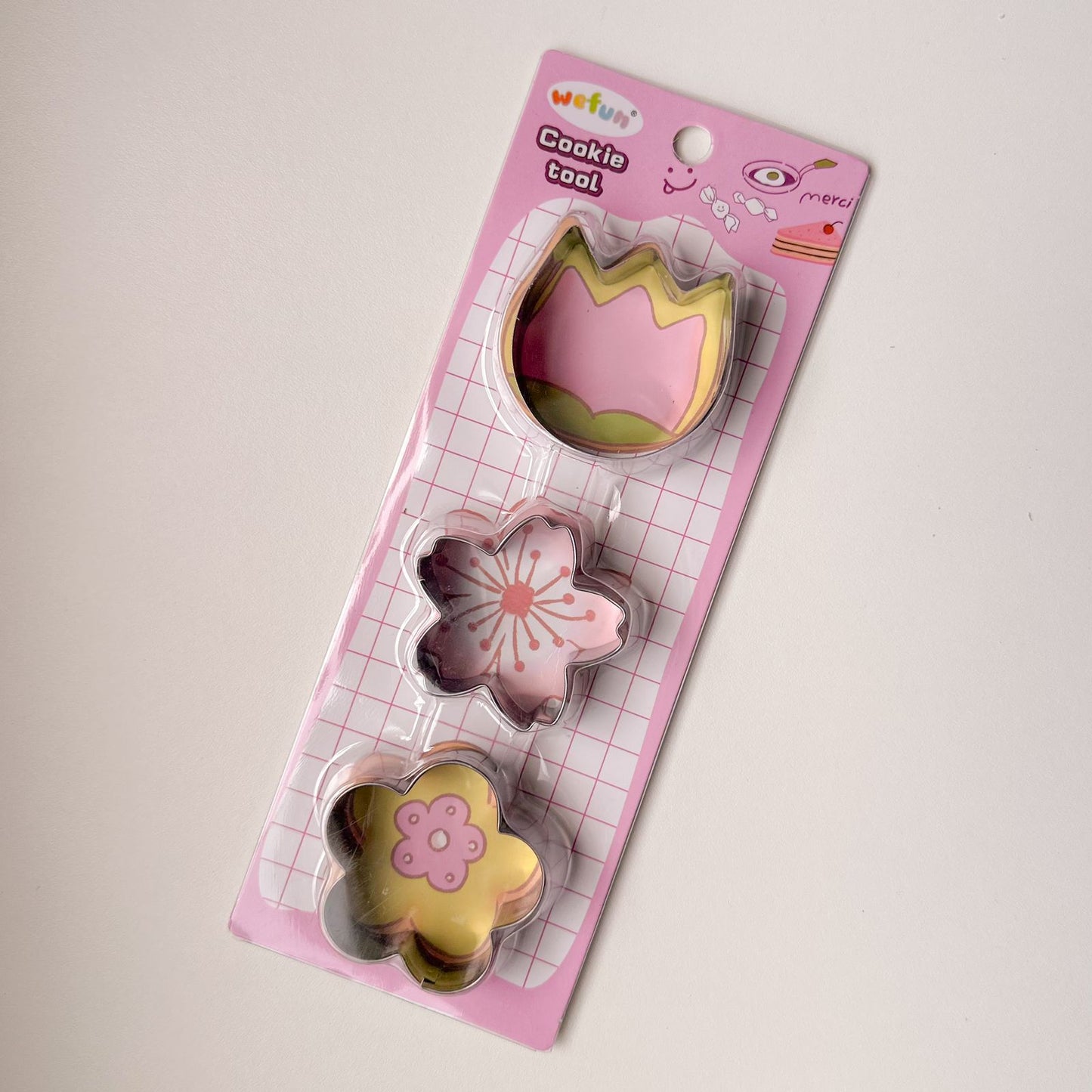 Cortador Inox Animais ou Flores (3 peças) - Wefun