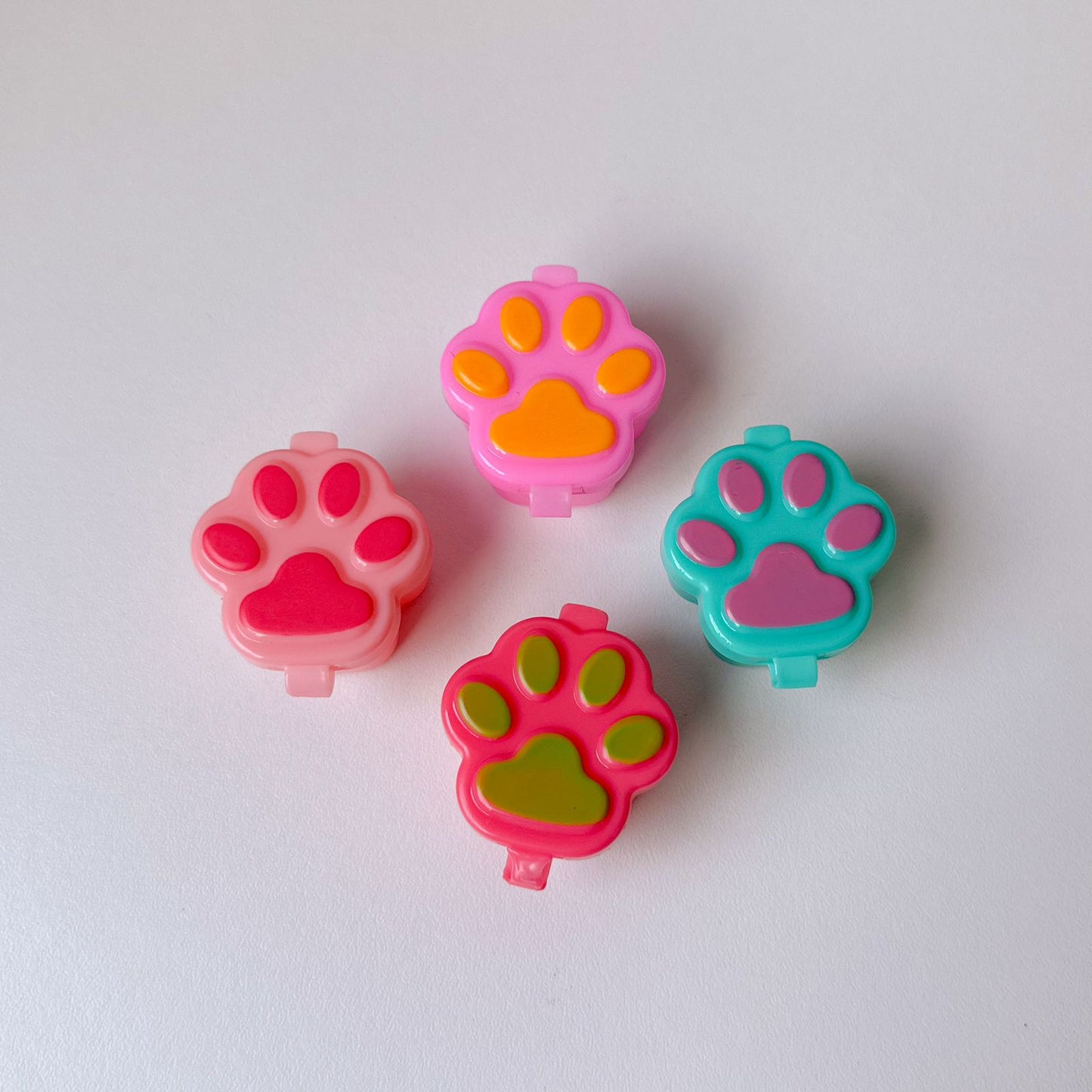 Kit com 4 Mini Potinhos Patinha – Lancheiras Divertidas e Organizadas 🐾