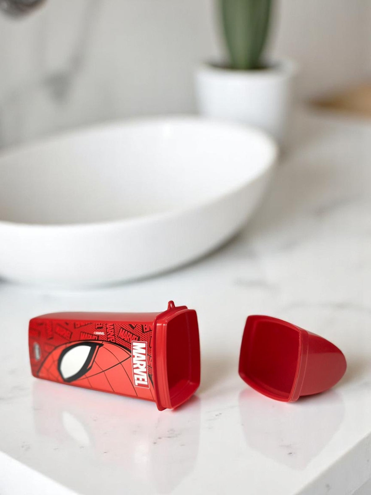 Porta Escova Marvel Spider-Man - Vermelho