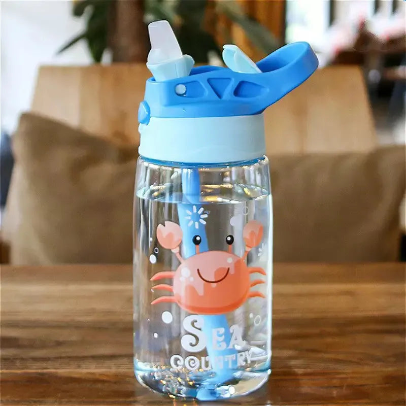 Copo de Plástico Infantil Com canudo 480ml