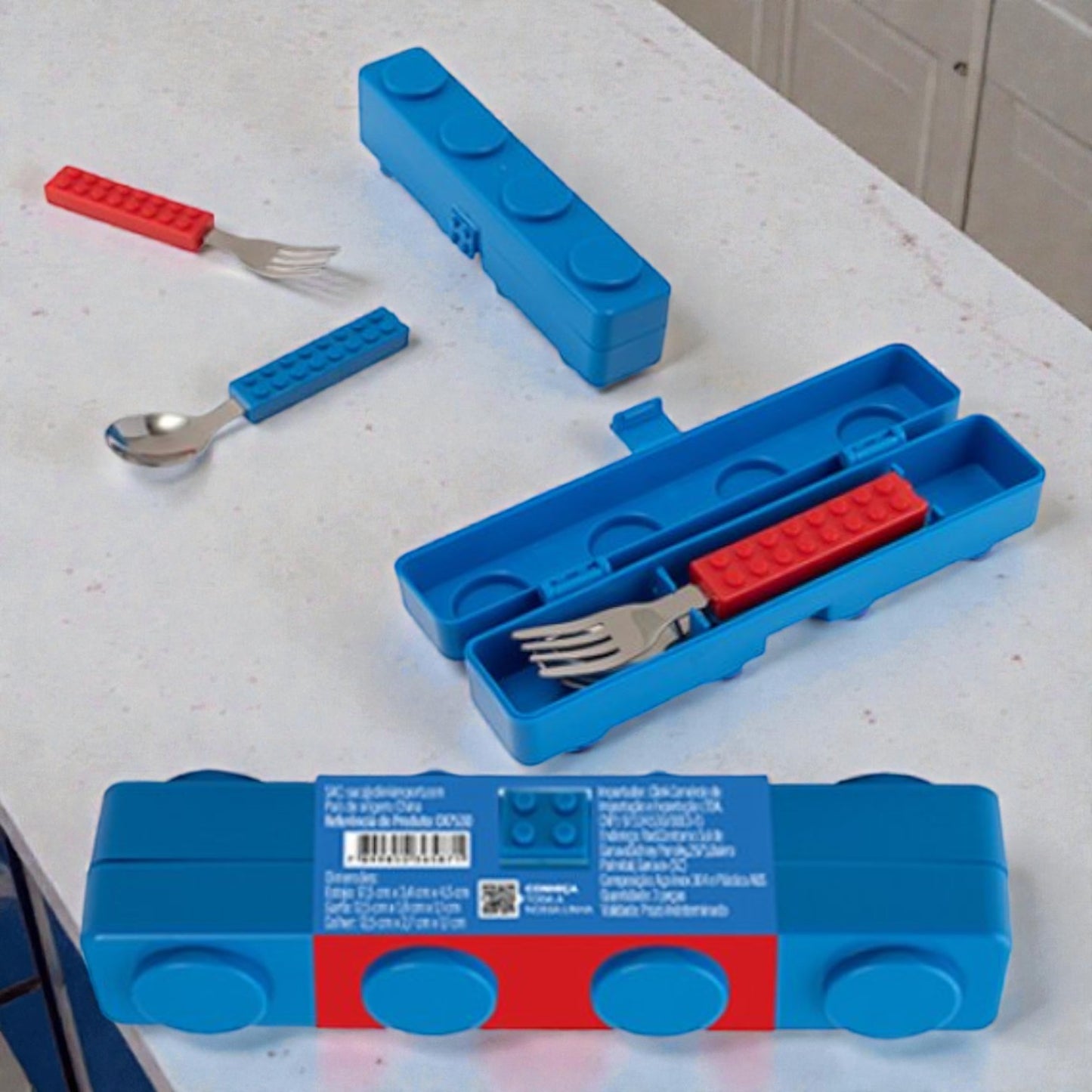 Kit Talher Com Estojo Infantil