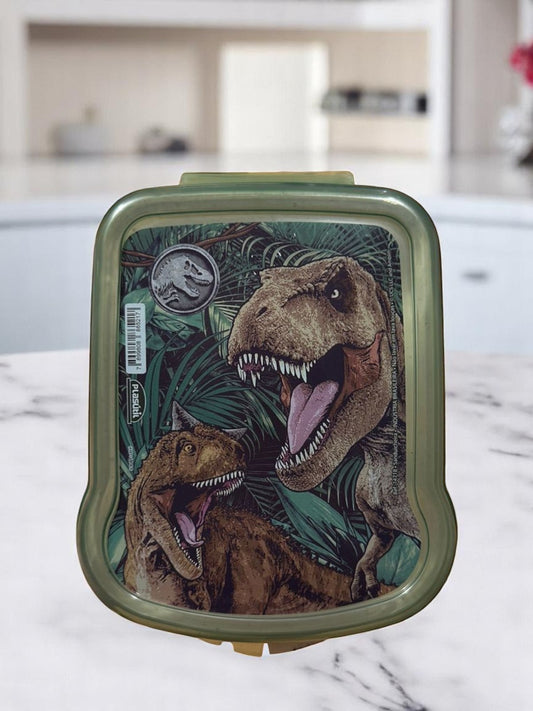 Sanduicheira Infantil Dinossauro Verde com Estampa Jurassic Descrição SEO: