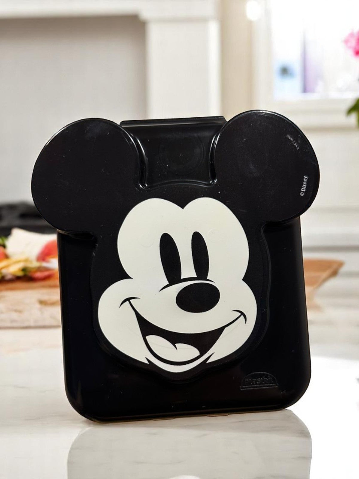 Sanduicheira Infantil Mickey Preta com Orelhas em Relevo