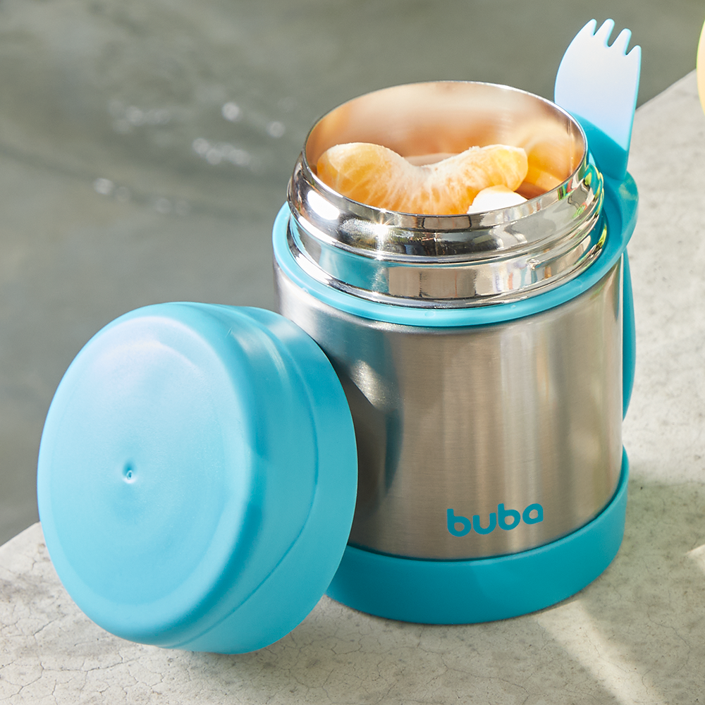 Pote Térmico Azul Buba – 320ml com Colher