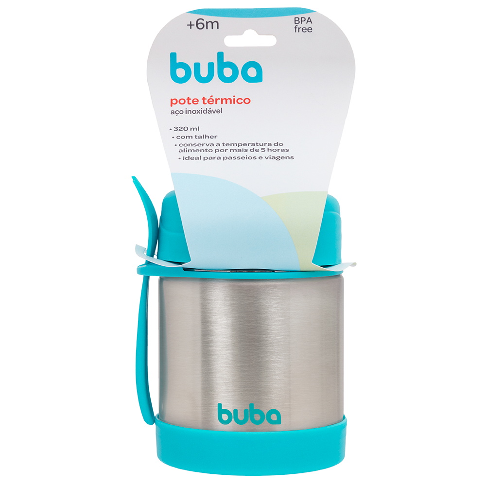 Pote Térmico Azul Buba – 320ml com Colher