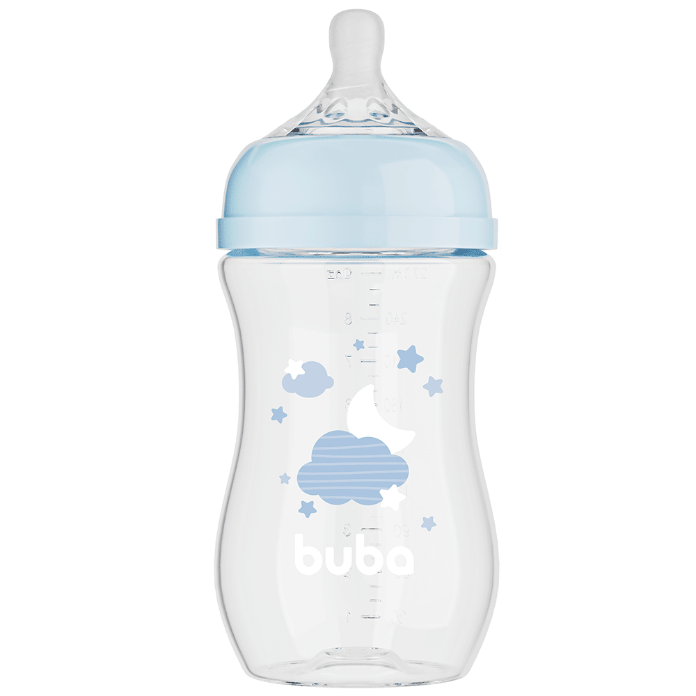 Mamadeira Buba Easy Flow 270ml Rosa +2 Meses – Bico Fluxo Tam. 2