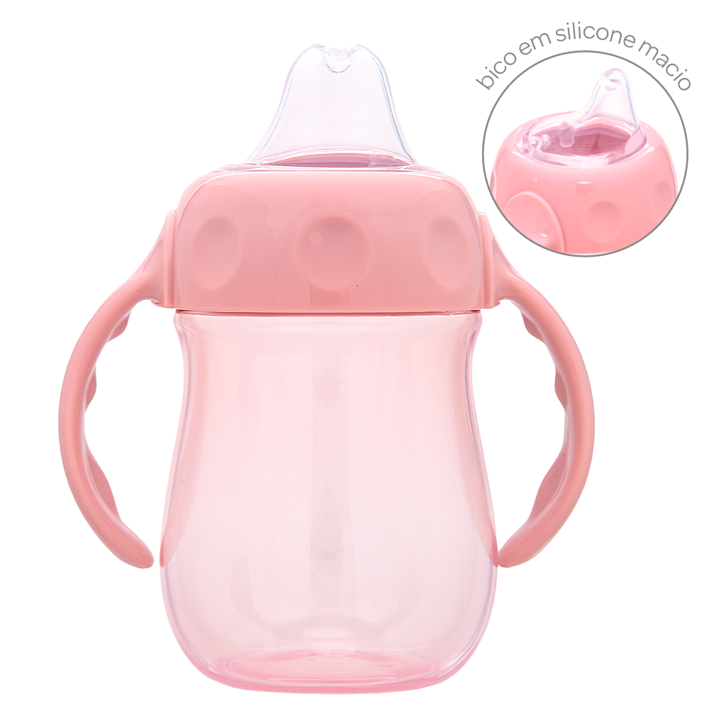 Copo de Treinamento Infantil Buba 160ml com Alças e Bico de Silicone | +12 Meses