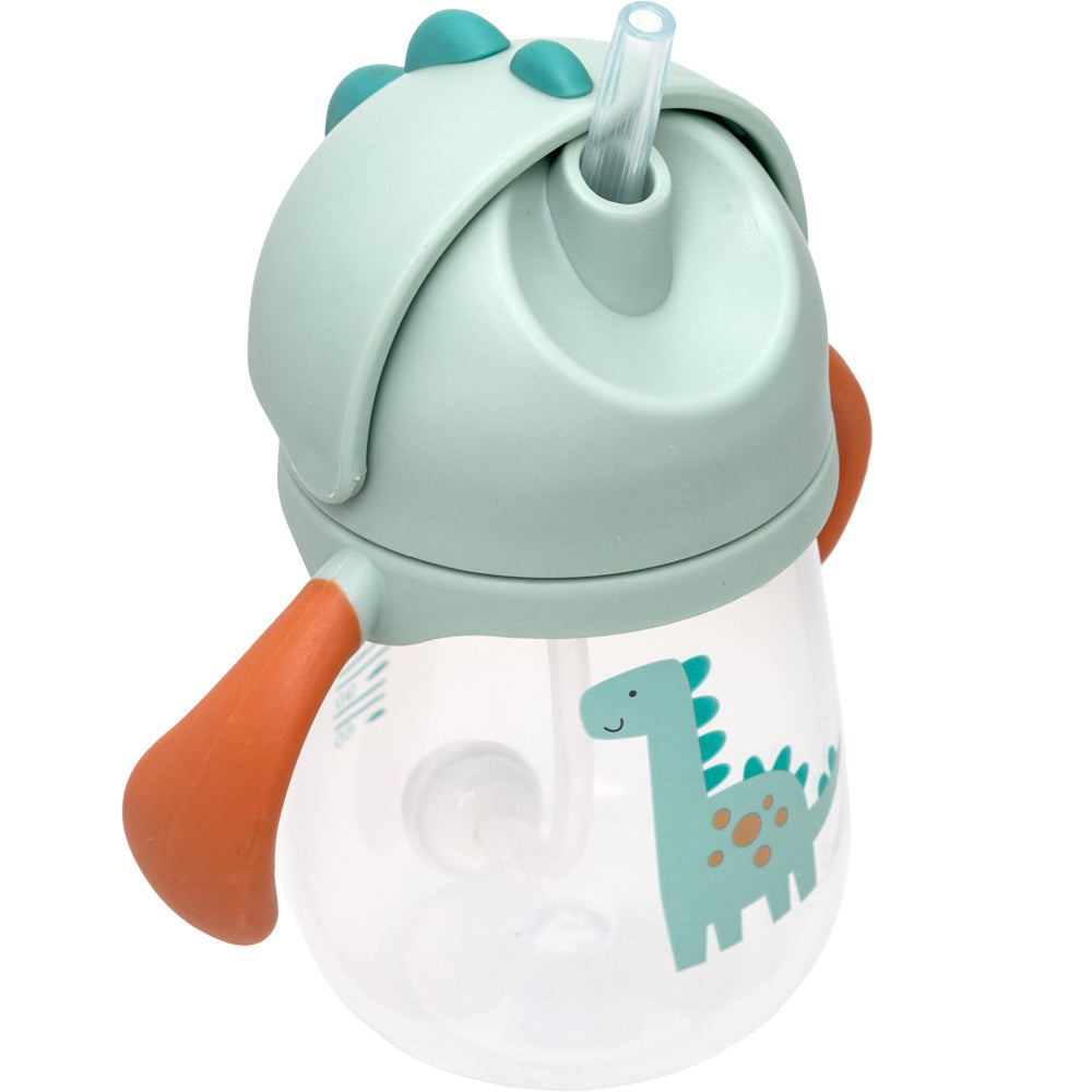 Copo Infantil Buba com Canudo em Silicone e Dispositivo Anticólica 240ml | Dino e Unicórnio