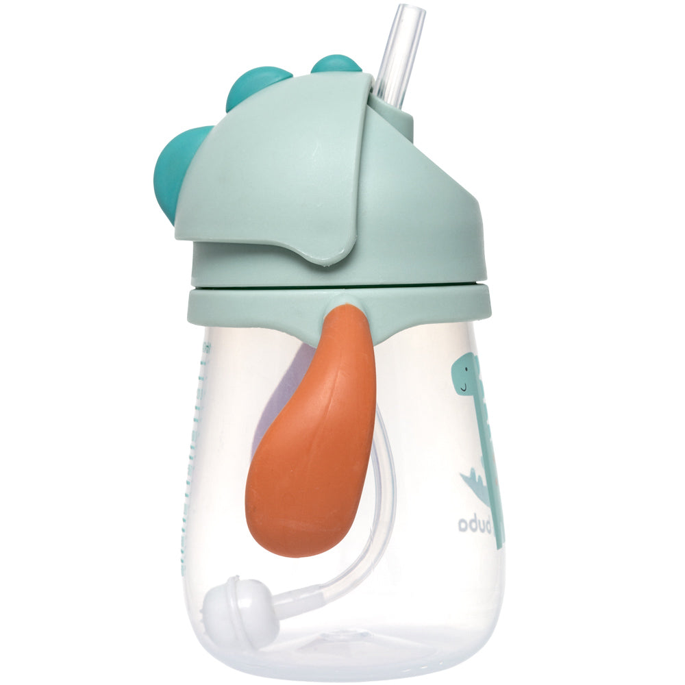 Copo Infantil Buba com Canudo em Silicone e Dispositivo Anticólica 240ml | Dino e Unicórnio
