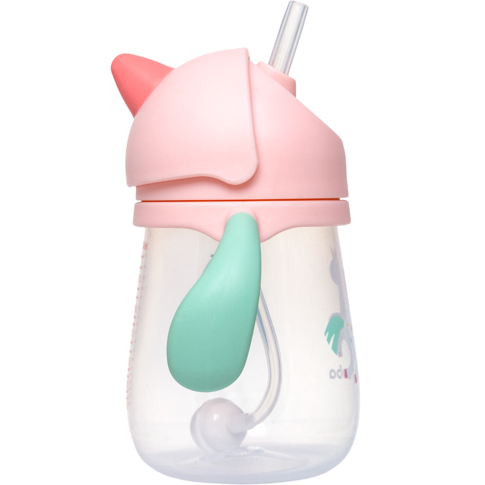 Copo Infantil Buba com Canudo em Silicone e Dispositivo Anticólica 240ml | Dino e Unicórnio