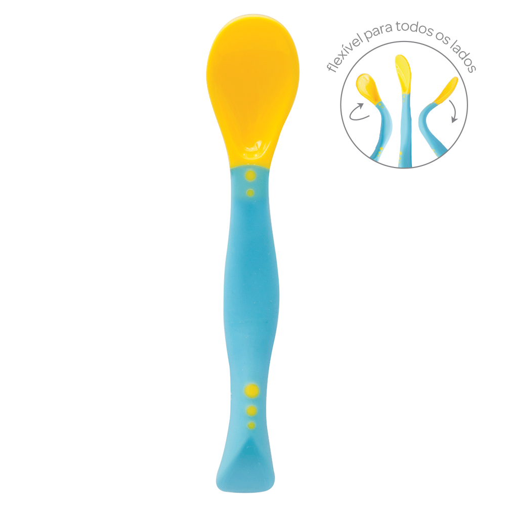 Colher Flexível Infantil Buba – Maleável para Introdução Alimentar +6 Meses