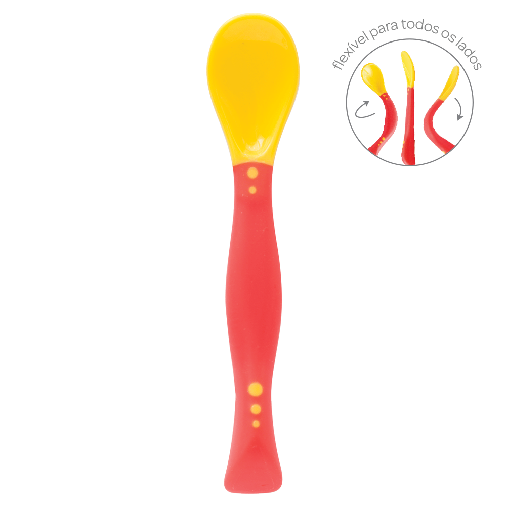 Colher Flexível Infantil Buba – Maleável para Introdução Alimentar +6 Meses