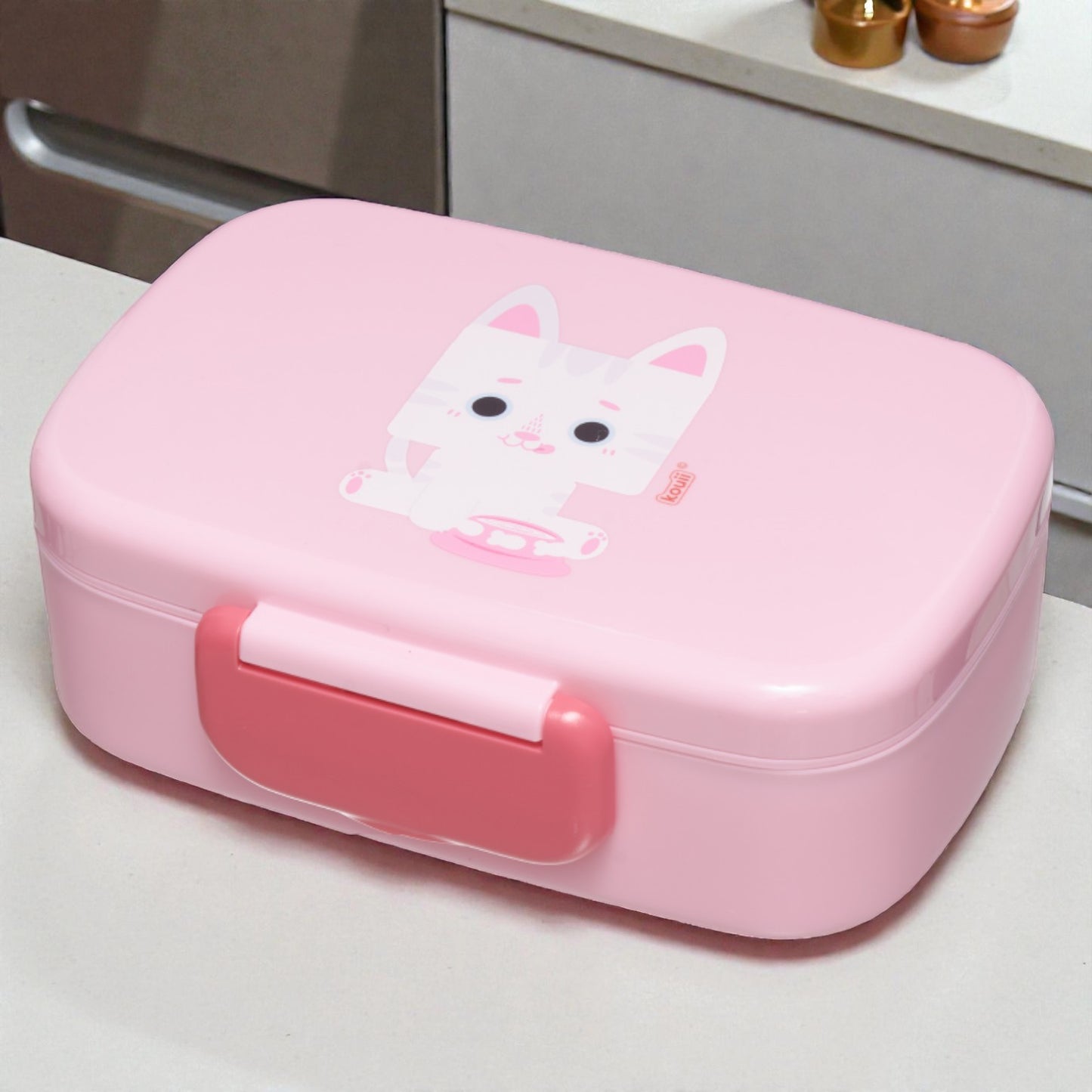 Lancheira Bento Box Infantil Kouii – 900ml | Com Divisórias e Talher | BPA Free