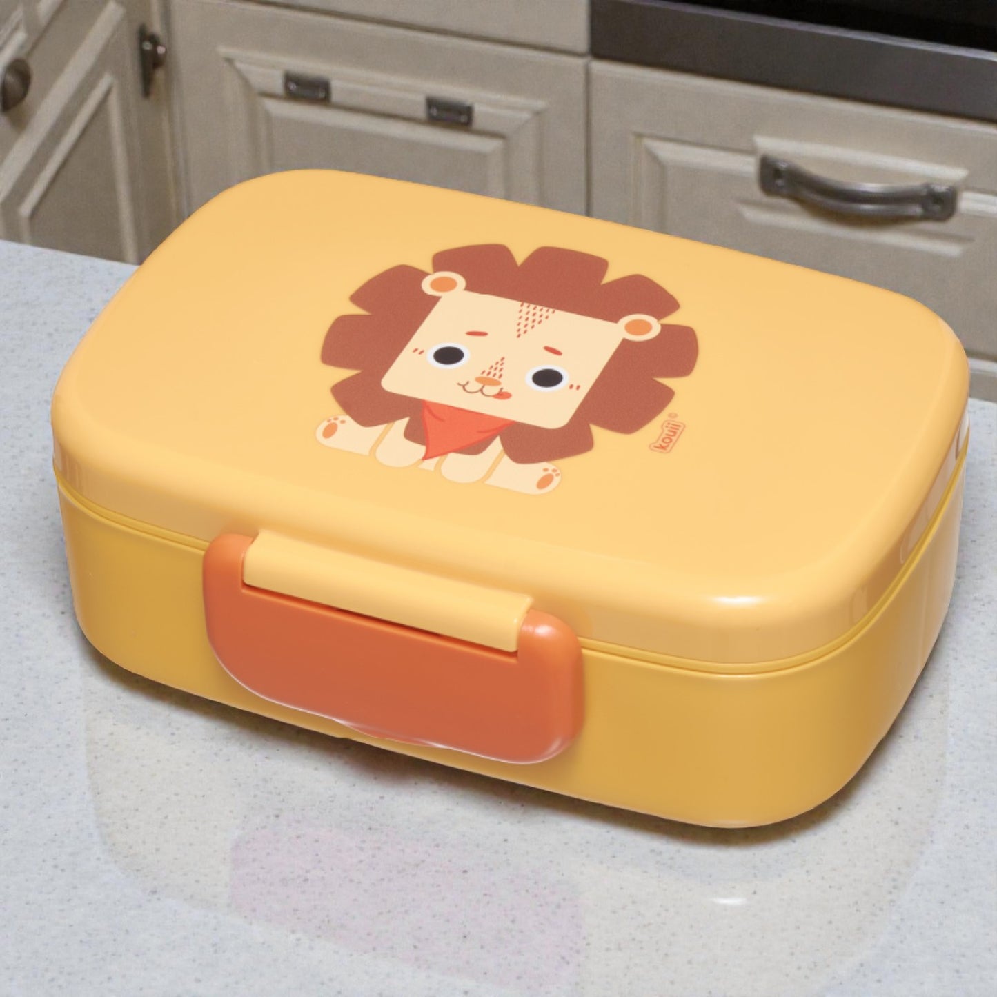 Lancheira Bento Box Infantil Kouii – 900ml | Com Divisórias e Talher | BPA Free