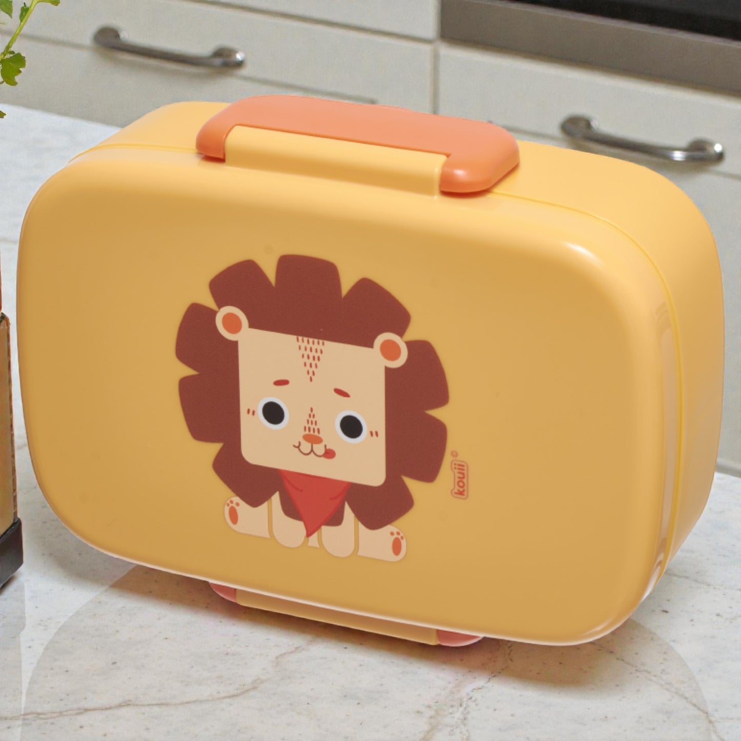 Lancheira Bento Box Infantil Kouii – 900ml | Com Divisórias e Talher | BPA Free