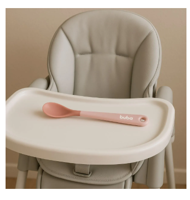 Kit 2 Colheres Térmicas Buba | Colheres em Silicone que Mudam de Cor | +6 Meses