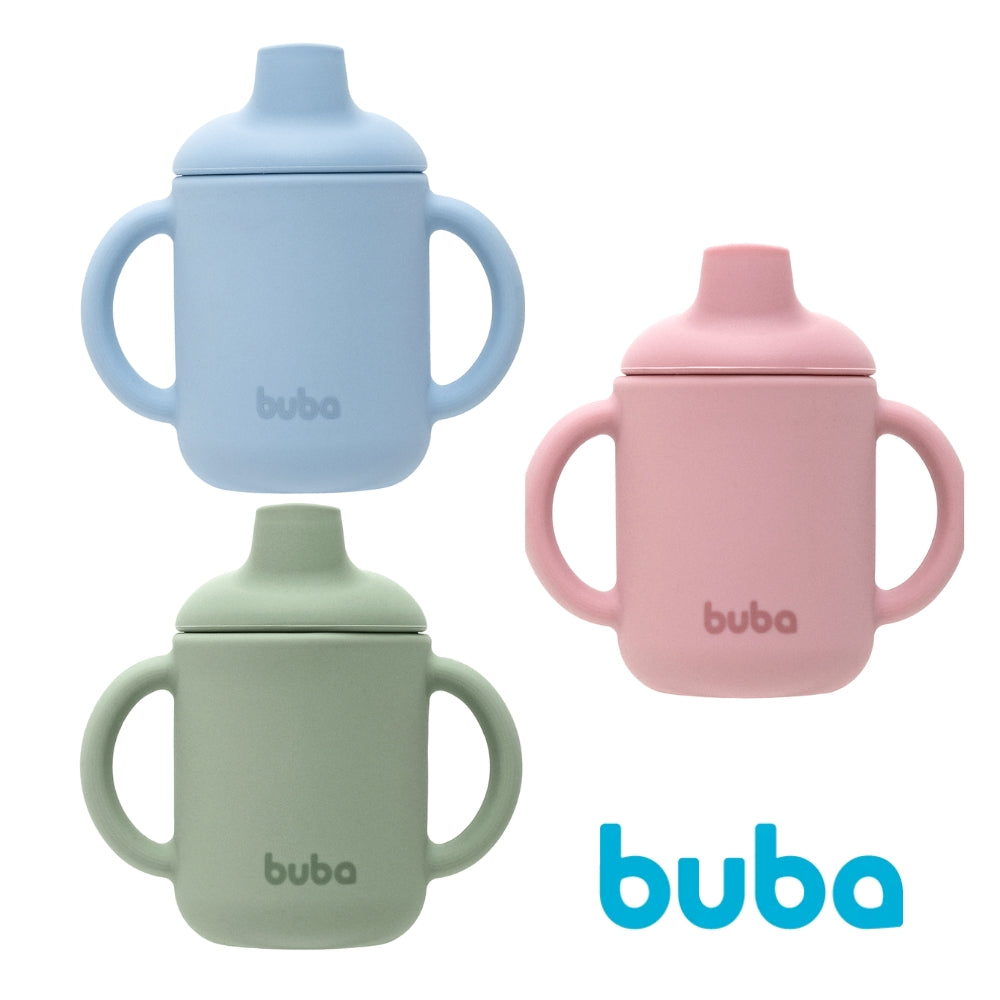 Copo de Transição em Silicone Buba com Alças – 120ml (6m+)