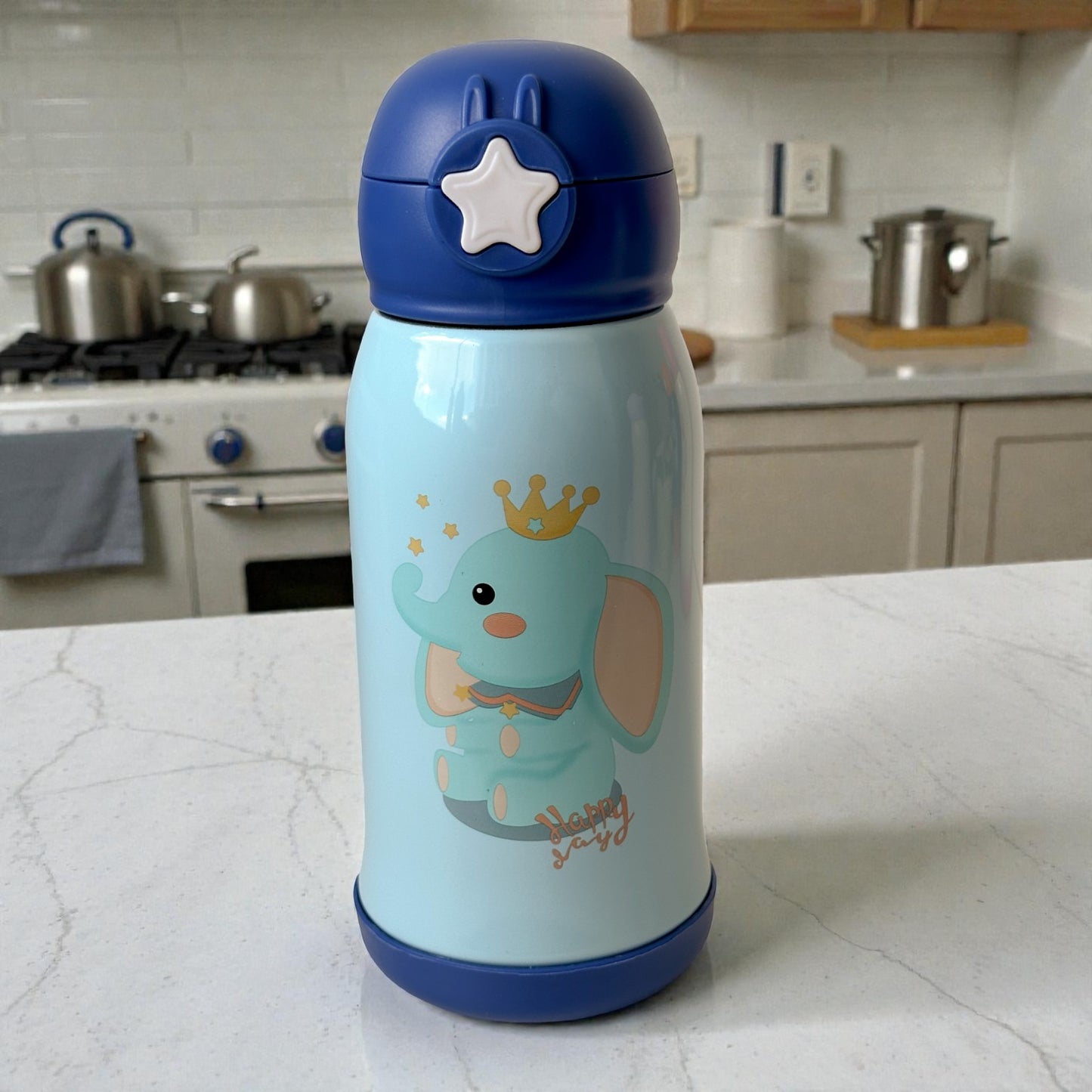 Garrafa Infantil Térmica Inox 500ml com Canudo – Anti-vazamento