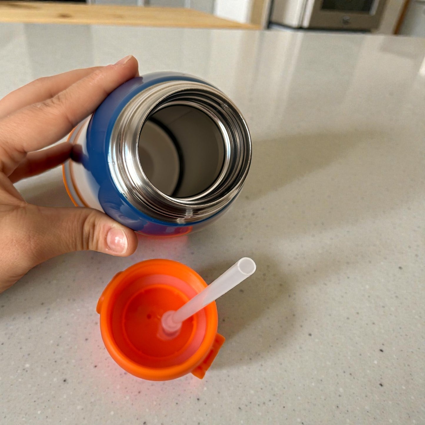 Garrafa Infantil Térmica Inox 500ml com Canudo – Anti-vazamento