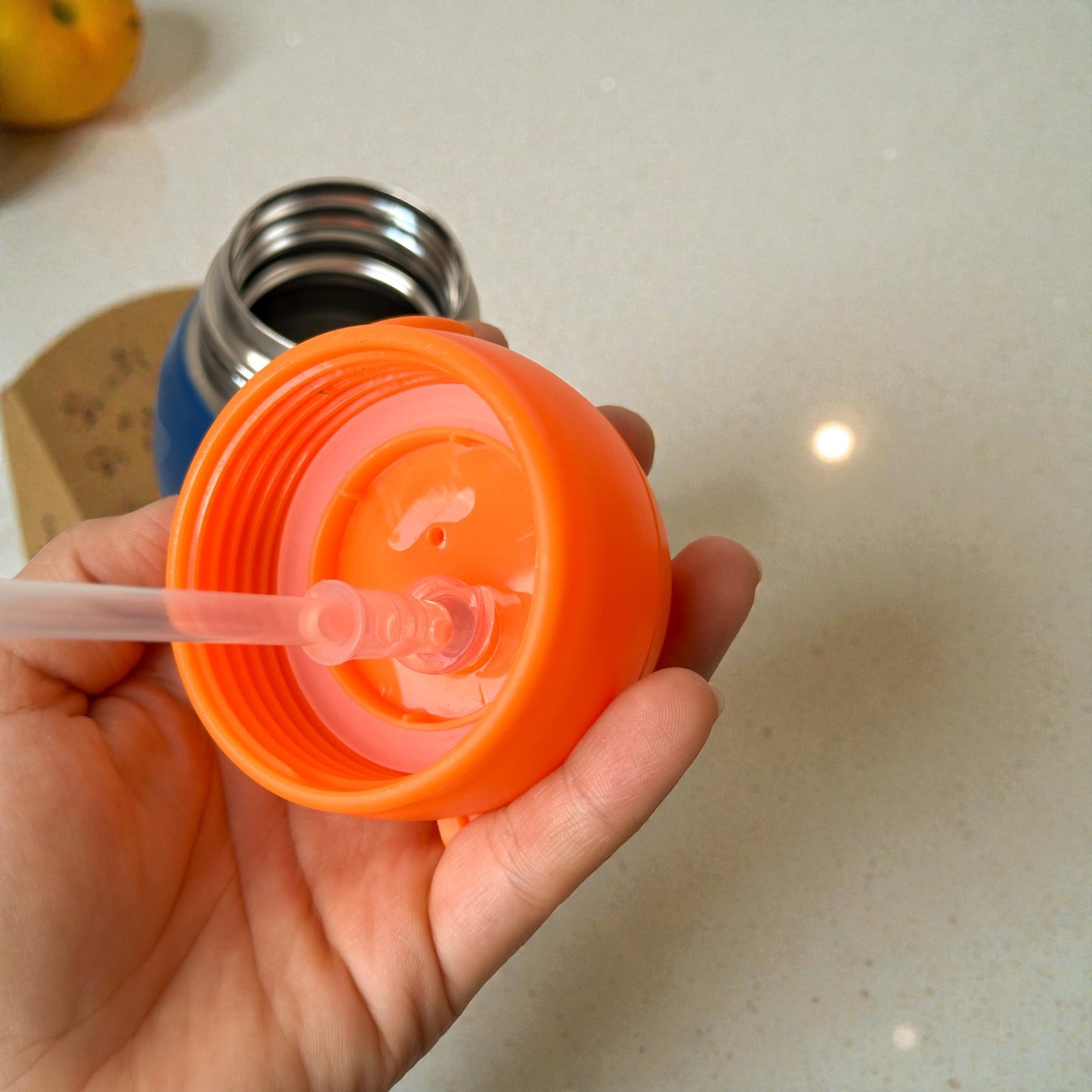 Garrafa Infantil Térmica Inox 500ml com Canudo – Anti-vazamento