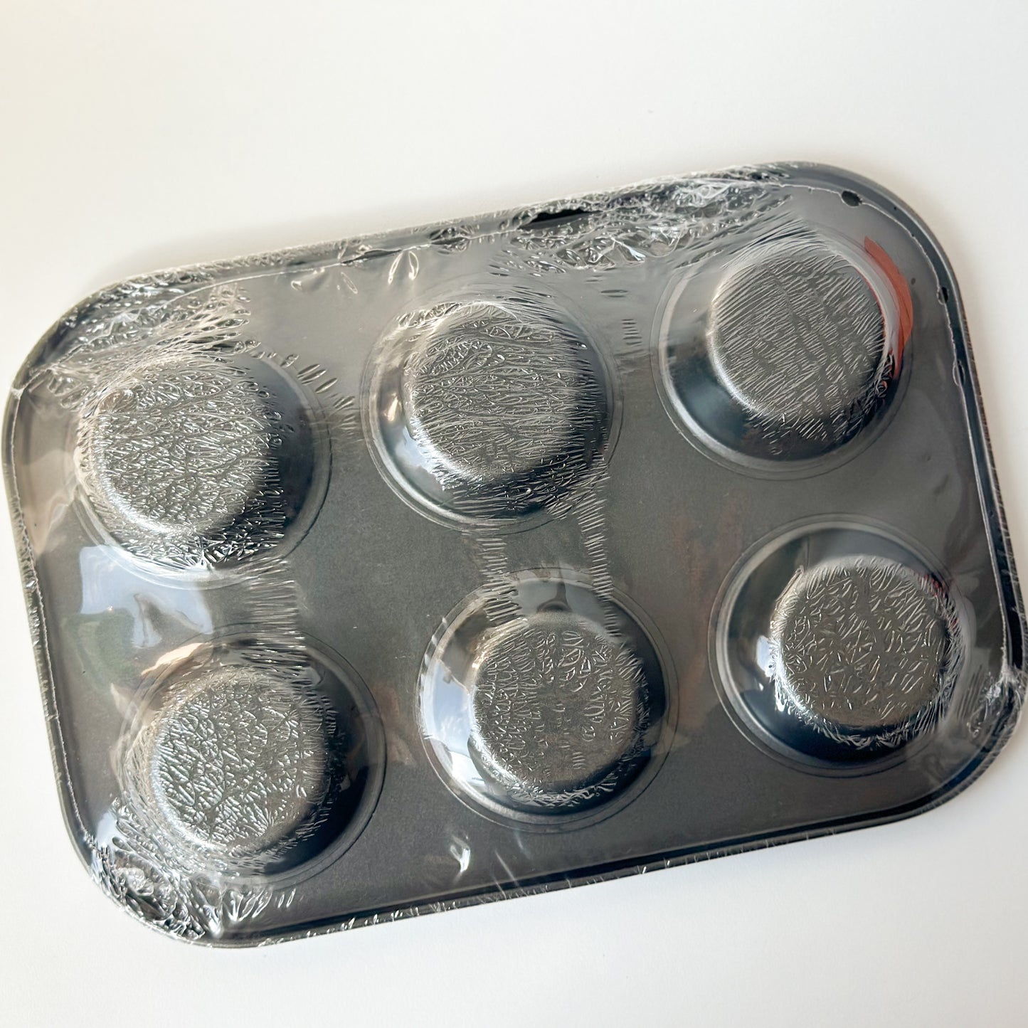 Forma Antiaderente para Cupcake com 6 Cavidades + Forminhas de Silicone Reutilizáveis