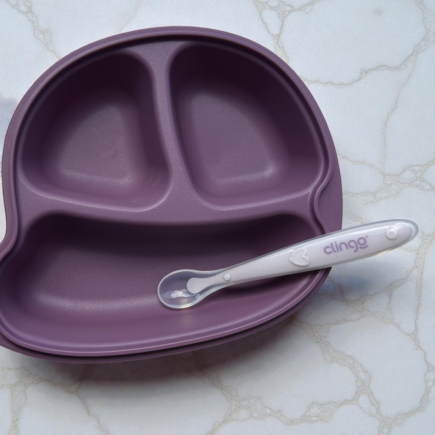 Colheres Deluxe Clingo com Ponta de Silicone – Kit com 2 Unidades (6m+)