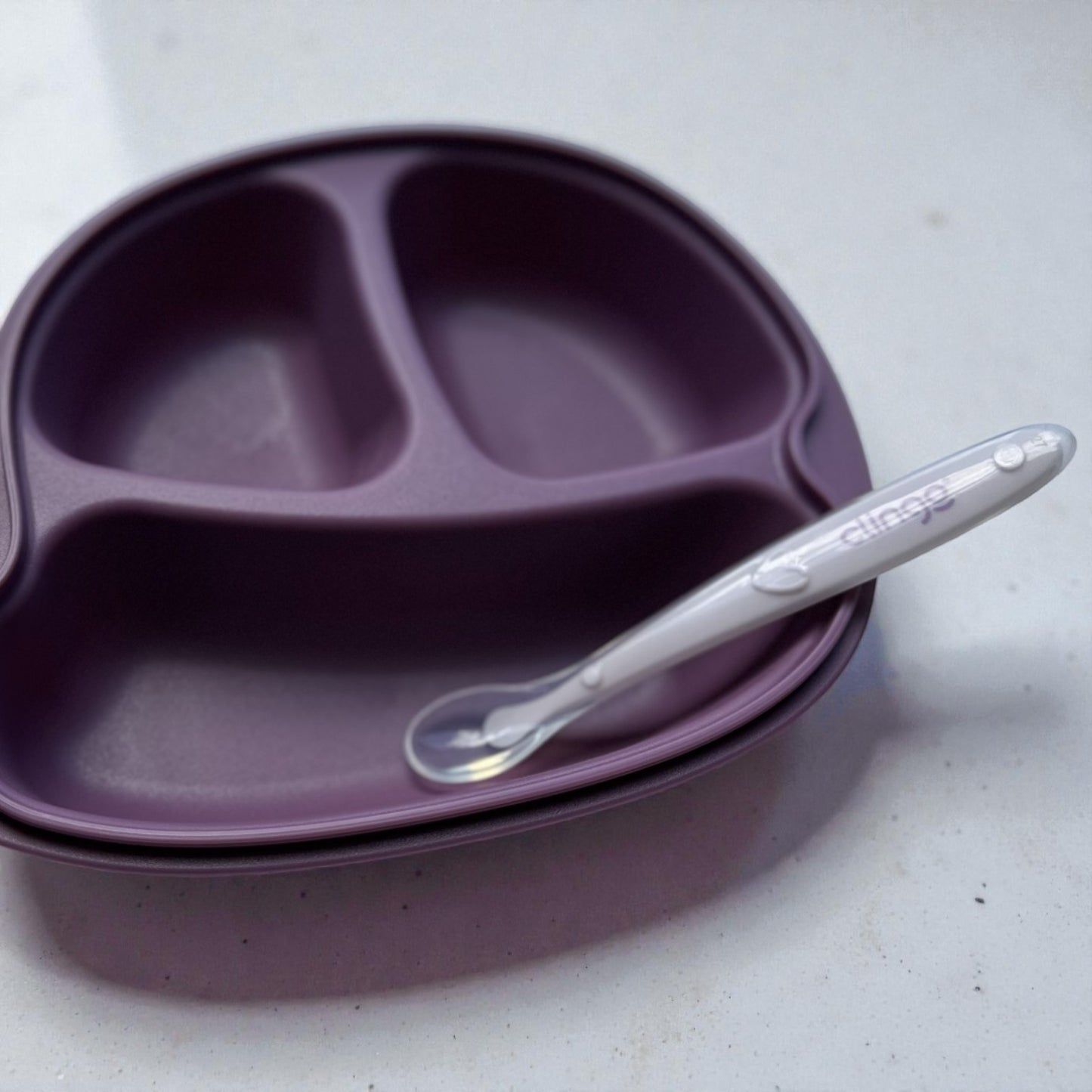 Colheres Deluxe Clingo com Ponta de Silicone – Kit com 2 Unidades (6m+)