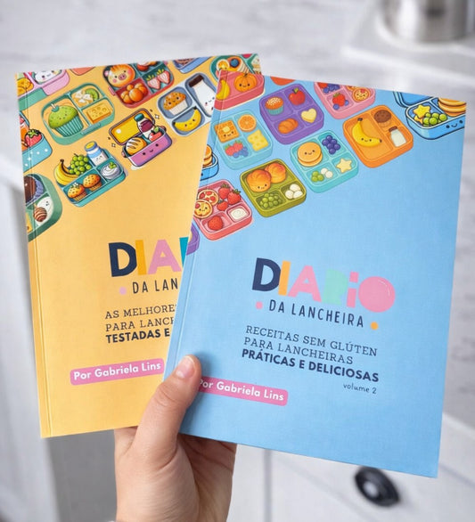 Combo Diário da Lancheira – Livros Físicos Volume 1 + Volume 2 + FRETE GRÁTIS + COMBO  DIGITAL