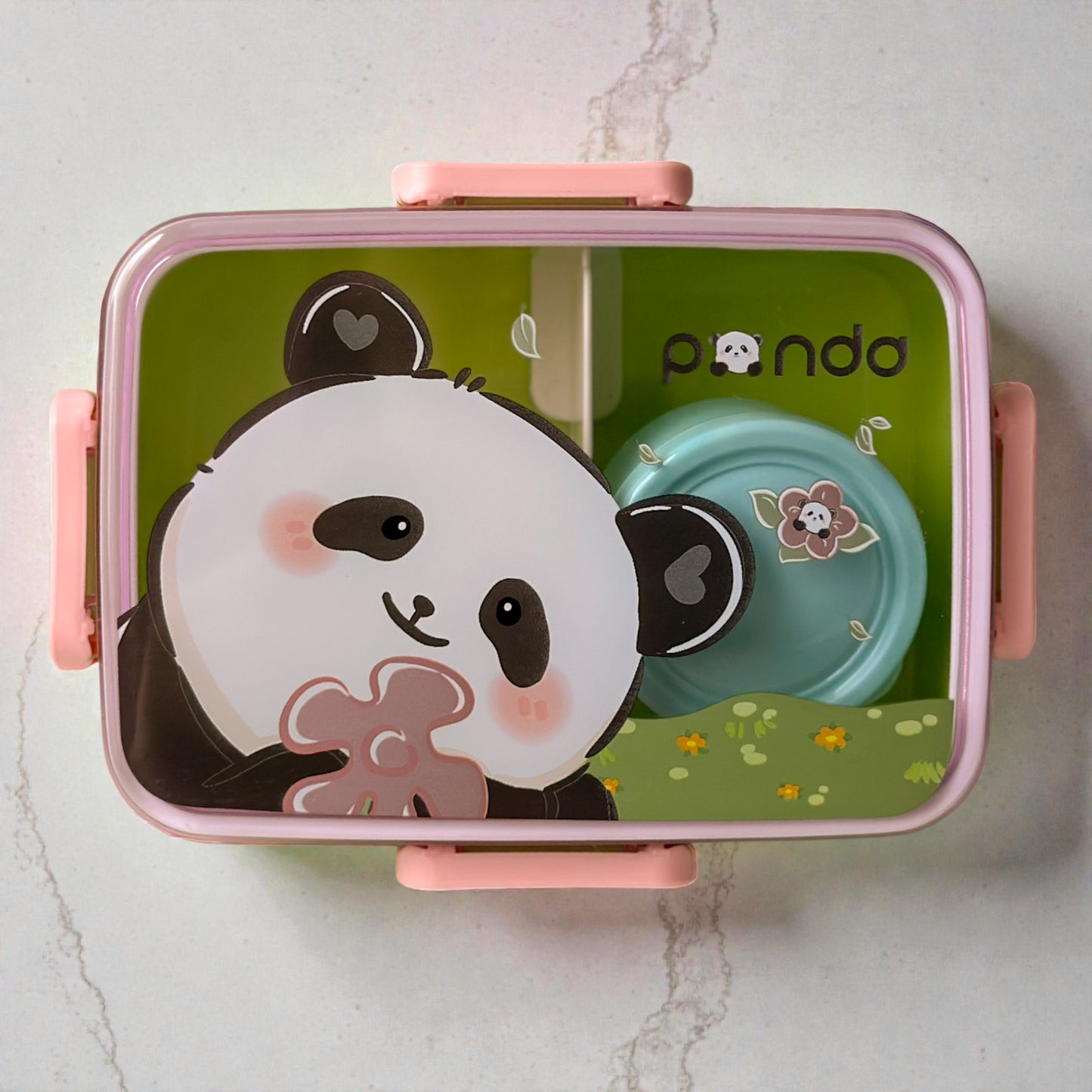 Lancheira Infatil Compacta - Com Divisória, Talher e Mini Pote