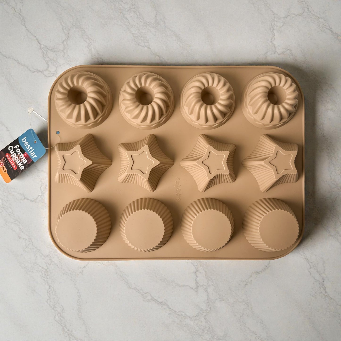 Forma de Silicone Divertida – 12 Cavidades em Formatos Variados