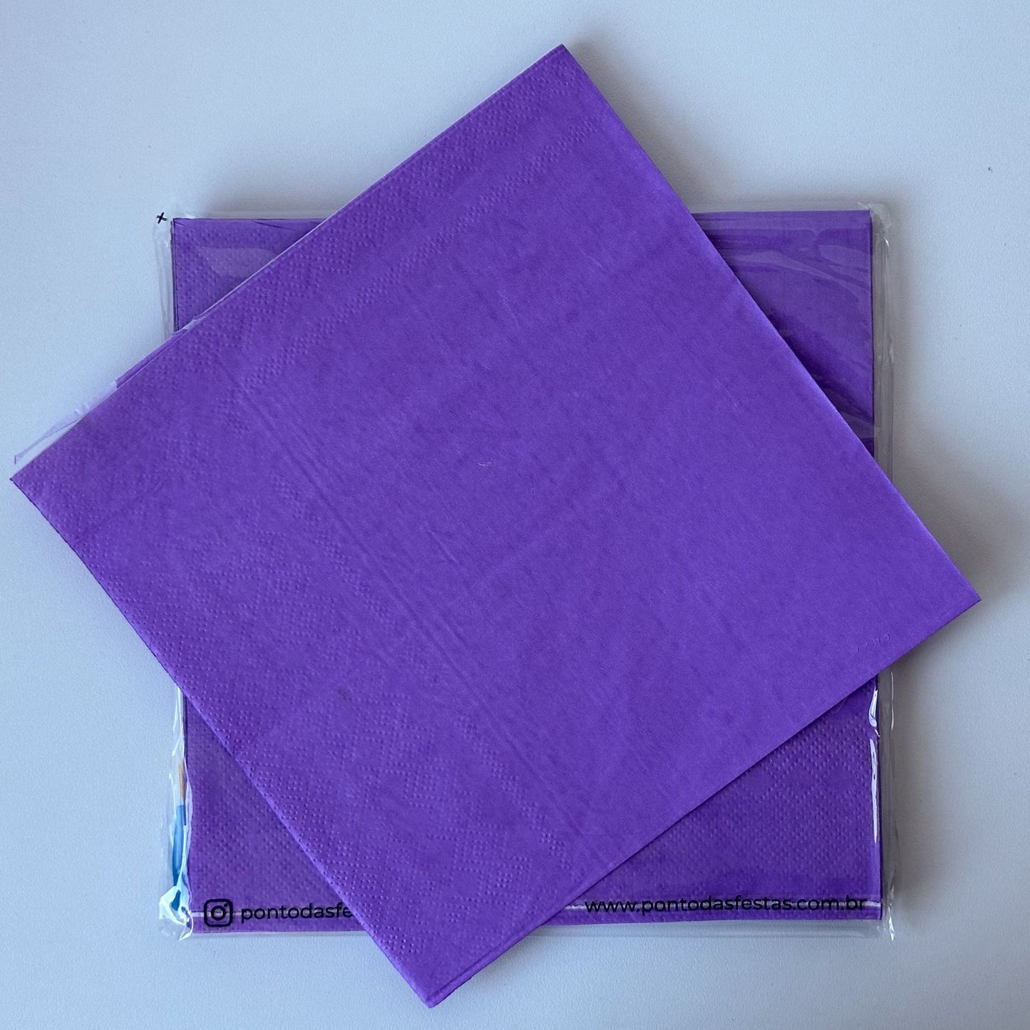Guardanapo Colorido 33x33cm (20 un) – Roxo, Verde, Amarelo e Rosa