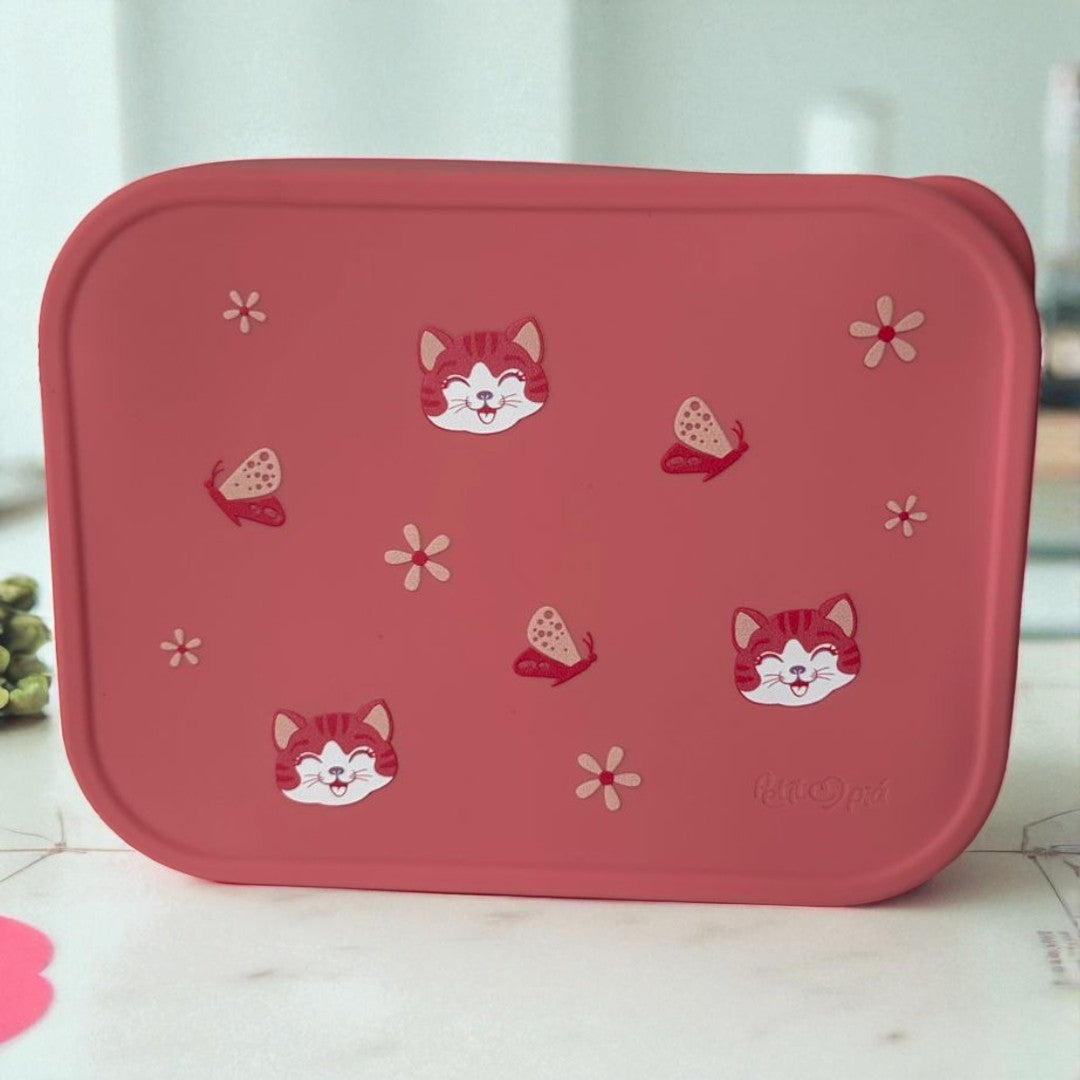 Lancheira Infantil Inox com Divisórias – Modelos Dino, Gatinha e Girafa