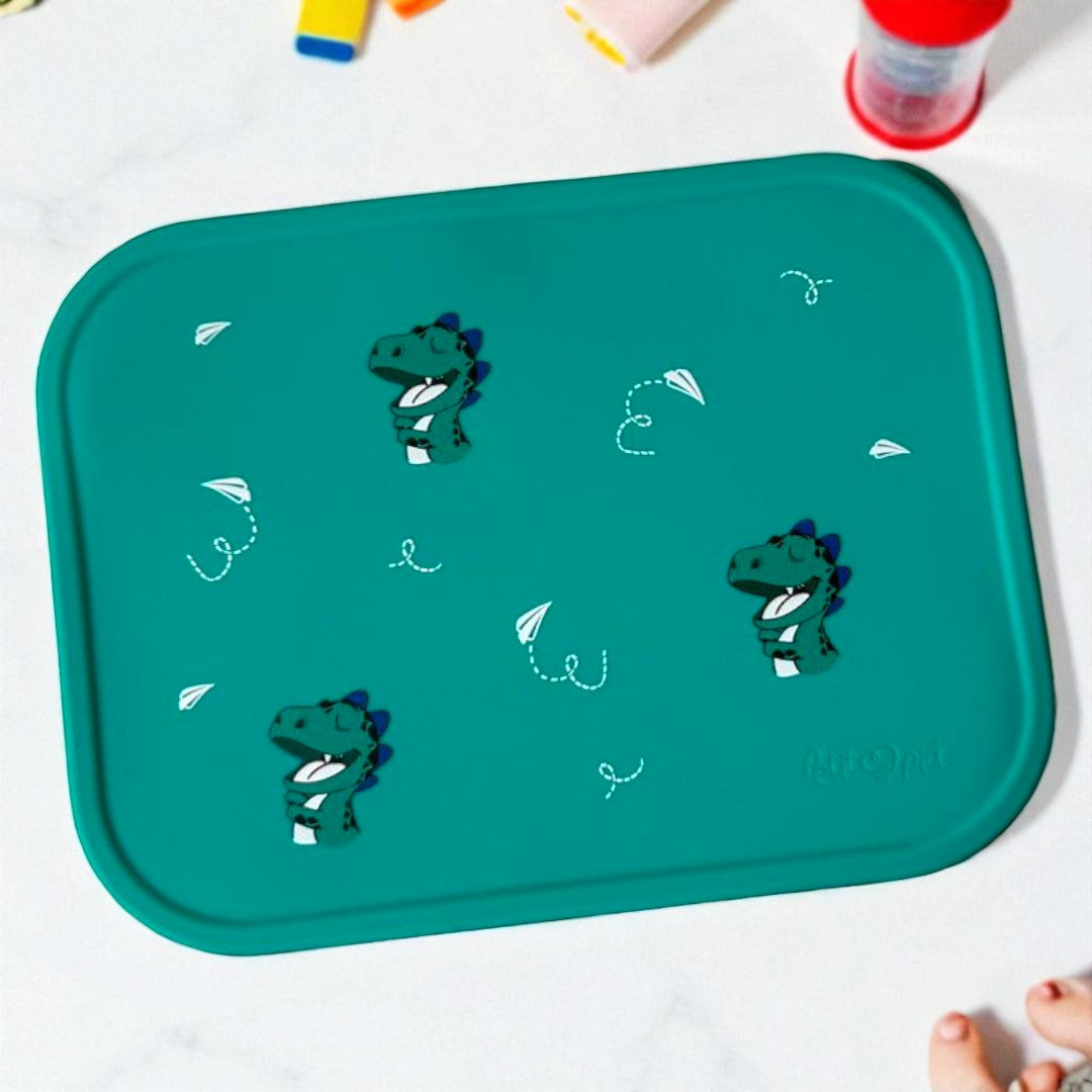 Lancheira Infantil Inox com Divisórias – Modelos Dino, Gatinha e Girafa
