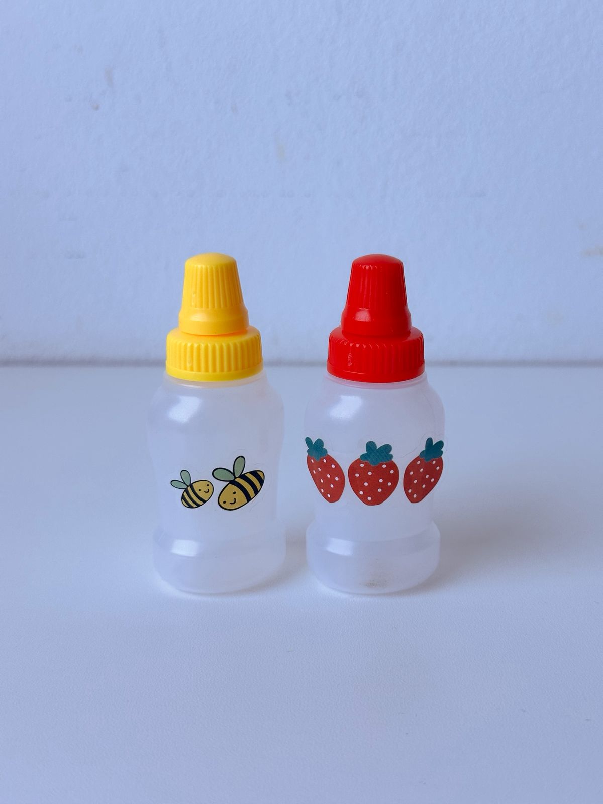 Kit 2 Mini Potinhos de Molho Plástico para Lancheira Infantil e Marmita