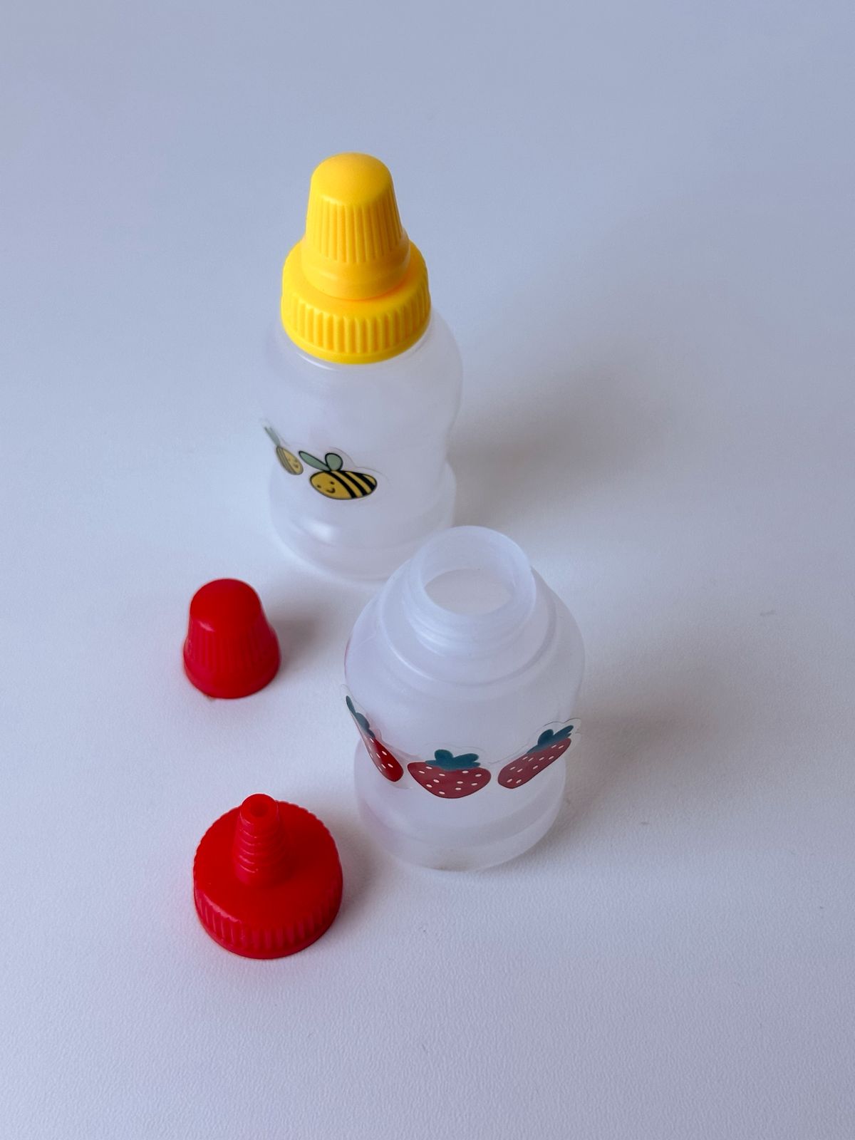 Kit 2 Mini Potinhos de Molho Plástico para Lancheira Infantil e Marmita