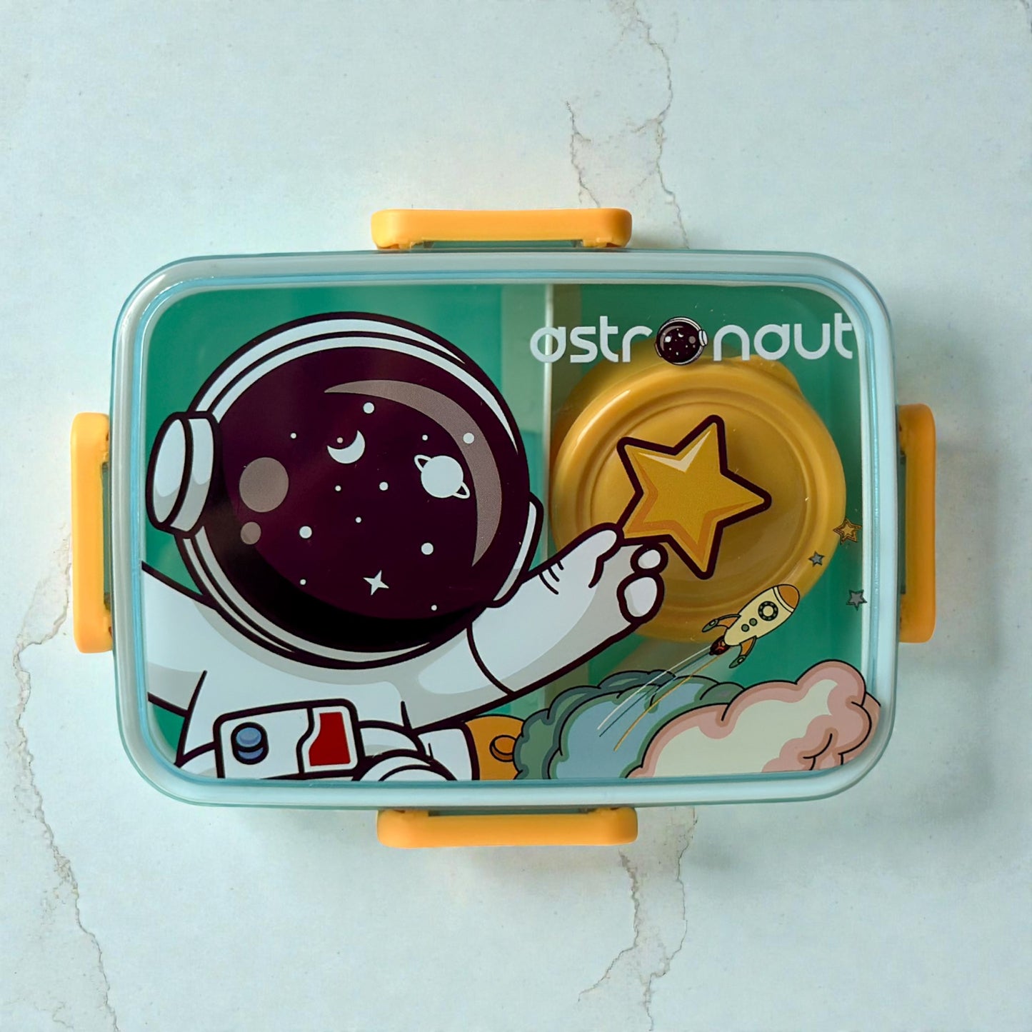 Lancheira Infatil Compacta - Com Divisória, Talher e Mini Pote