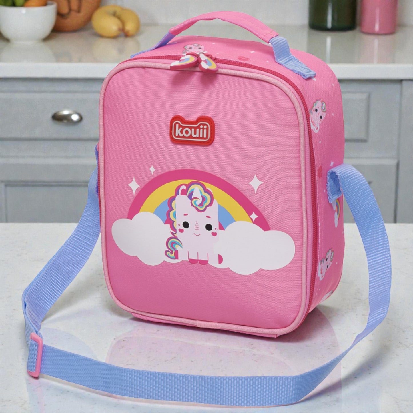 Lancheira Térmica Infantil Kouii – Várias Estampas | Alça Ajustável | Térmica e Leve