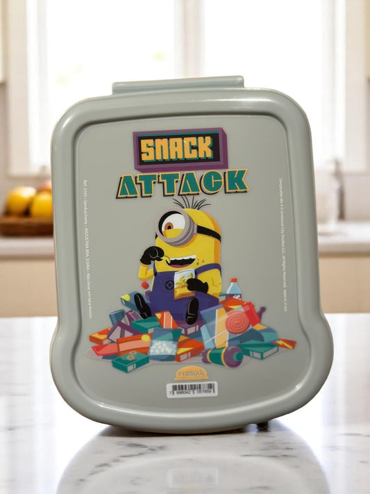 Sanduicheira Infantil Minions Cinza com Tema Snack Attack