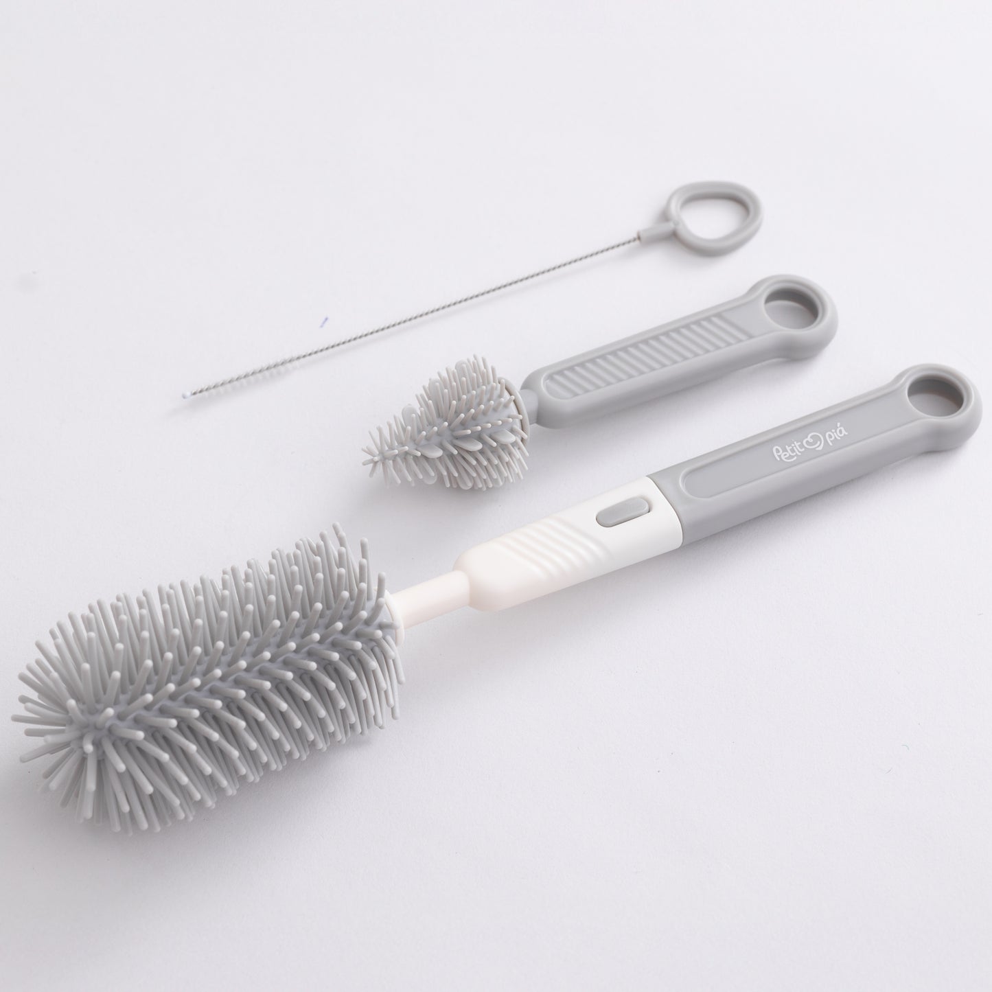 Kit de Escovas para Limpeza Garrafas e Mamadeiras (3 Peças)